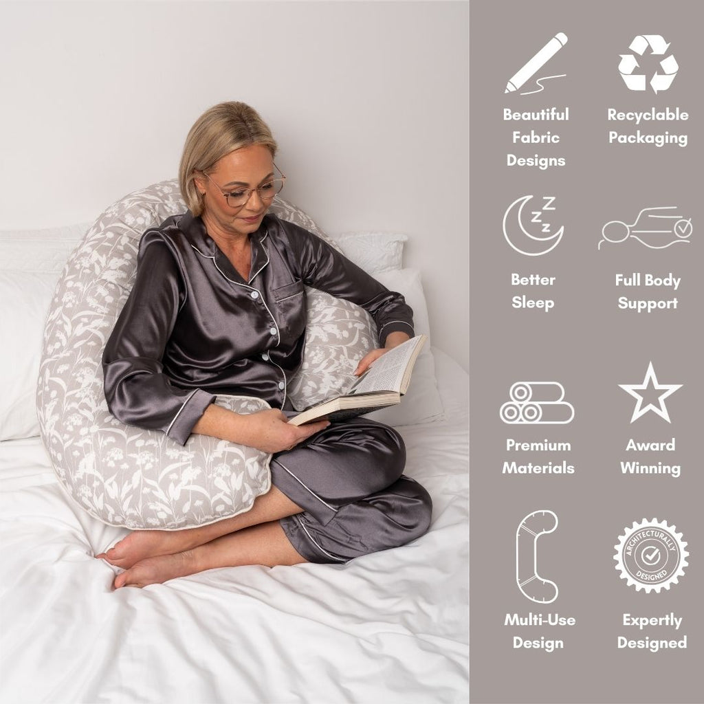 Body Pillow in Foraged Herbs