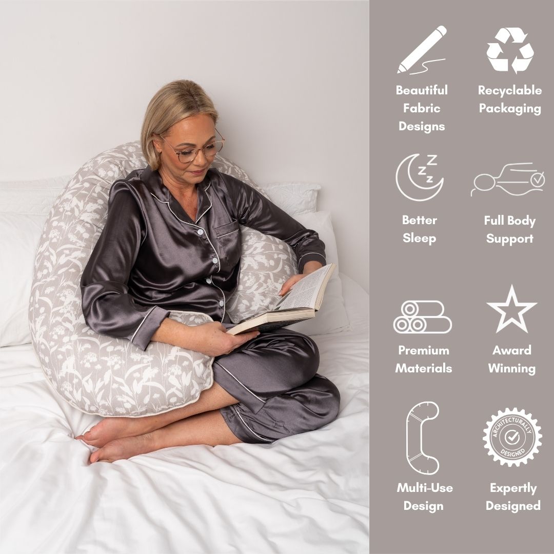 Body Pillow in Foraged Herbs