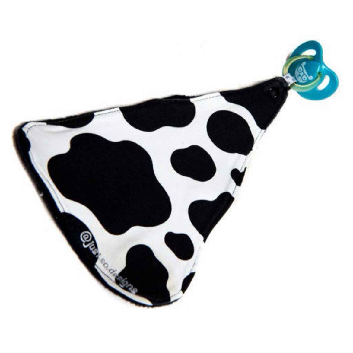 Cow Print Cotton Baby Dummy Comforter