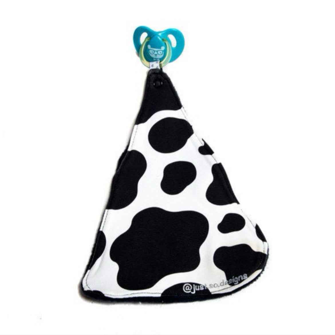 Cow Print Cotton Baby Dummy Comforter