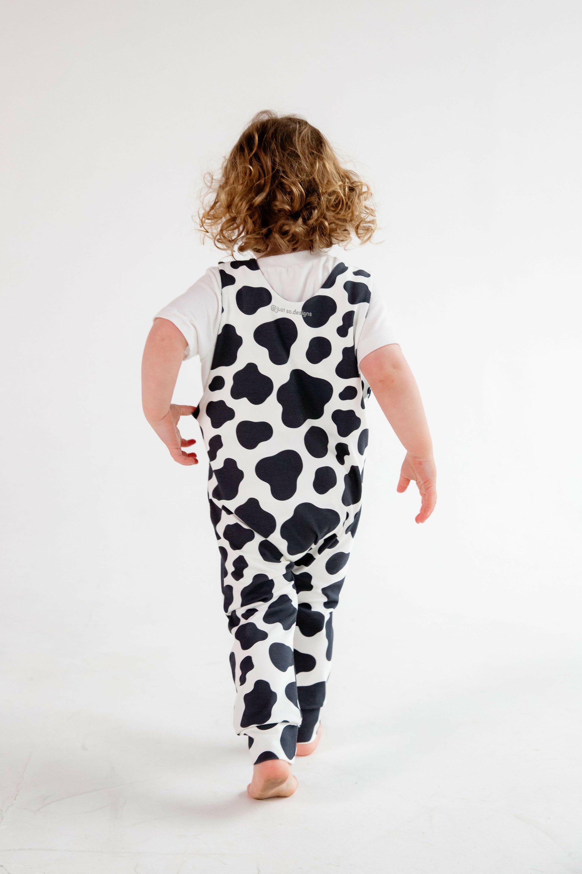 Cow Print Animal Romper for Babies and Children