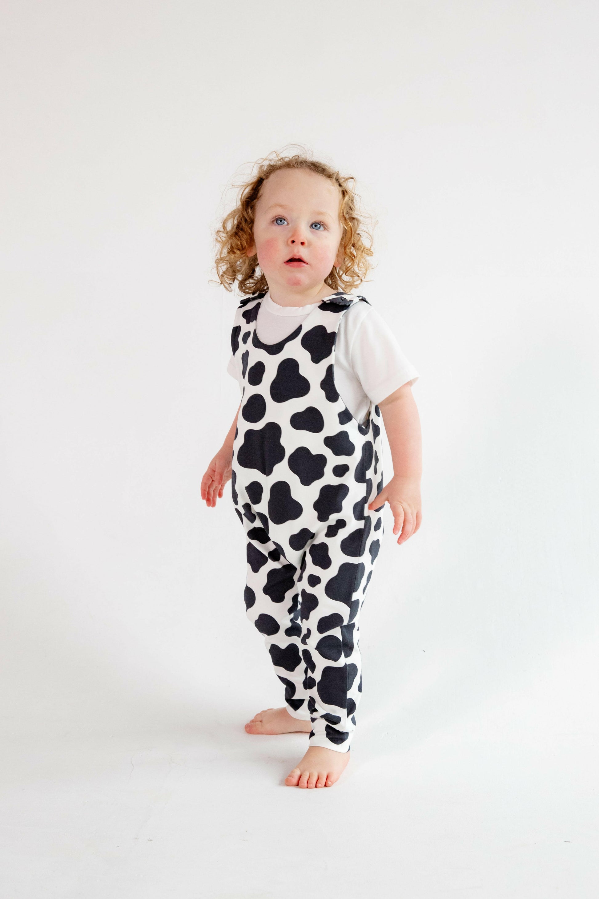 Cow Print Animal Romper for Babies and Children