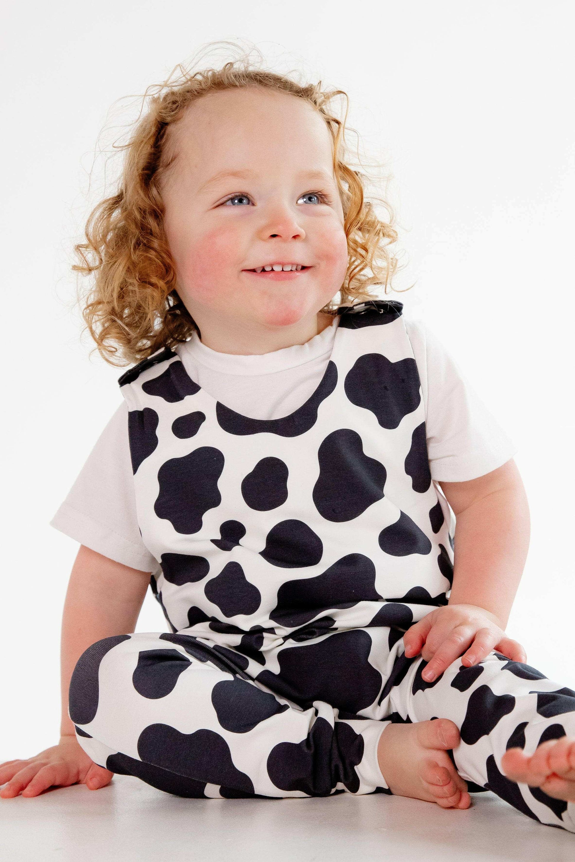 Cow Print Animal Romper for Babies and Children