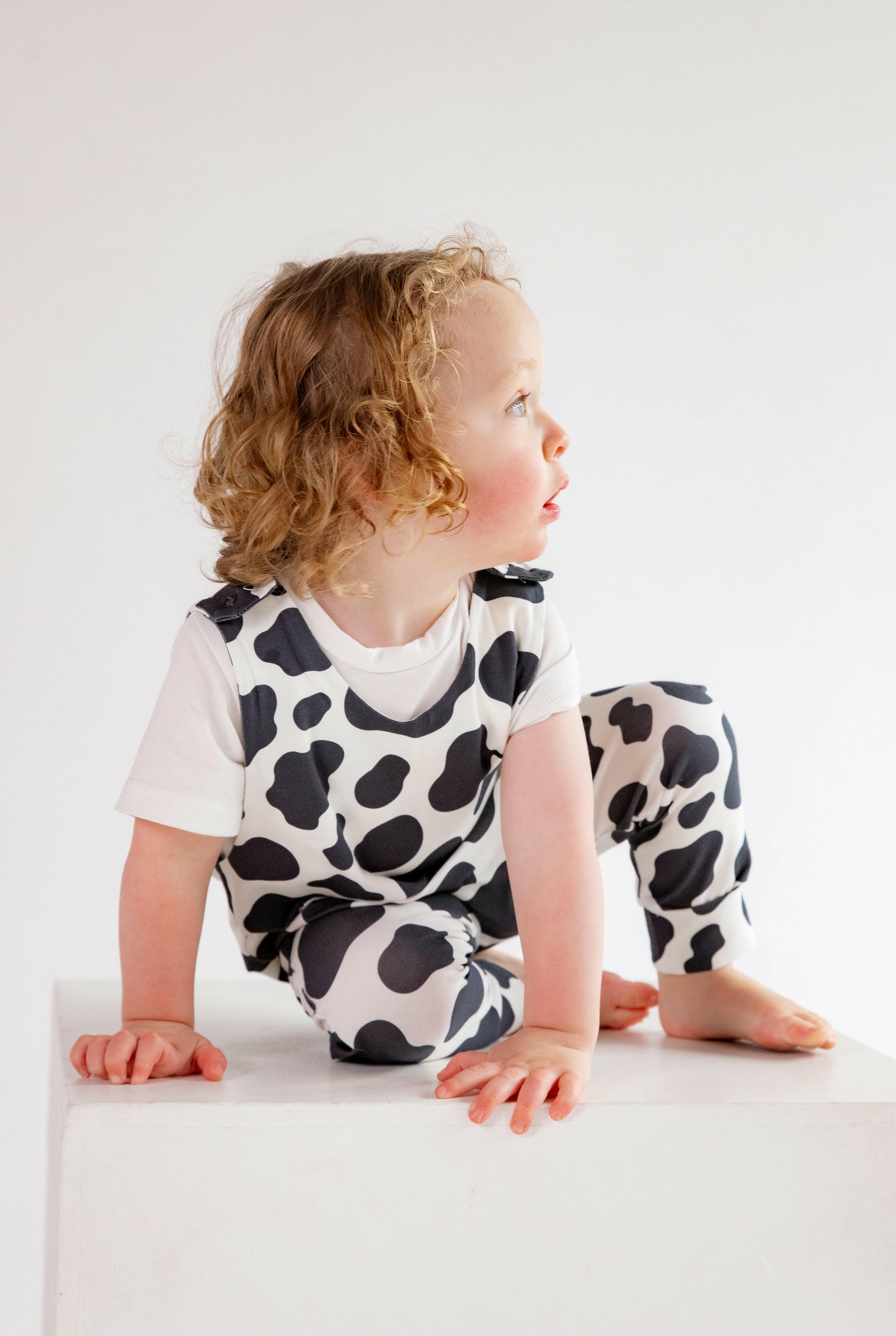 Cow Print Animal Romper for Babies and Children