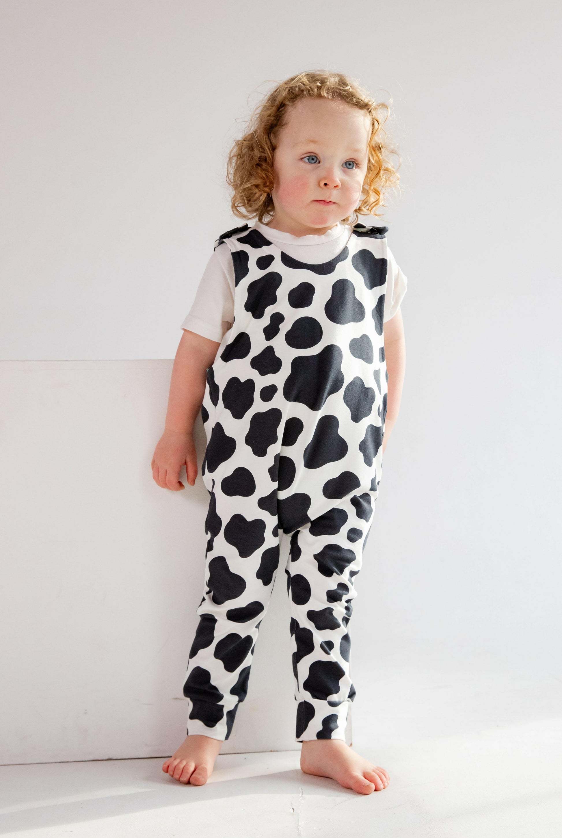 Cow Print Animal Romper for Babies and Children