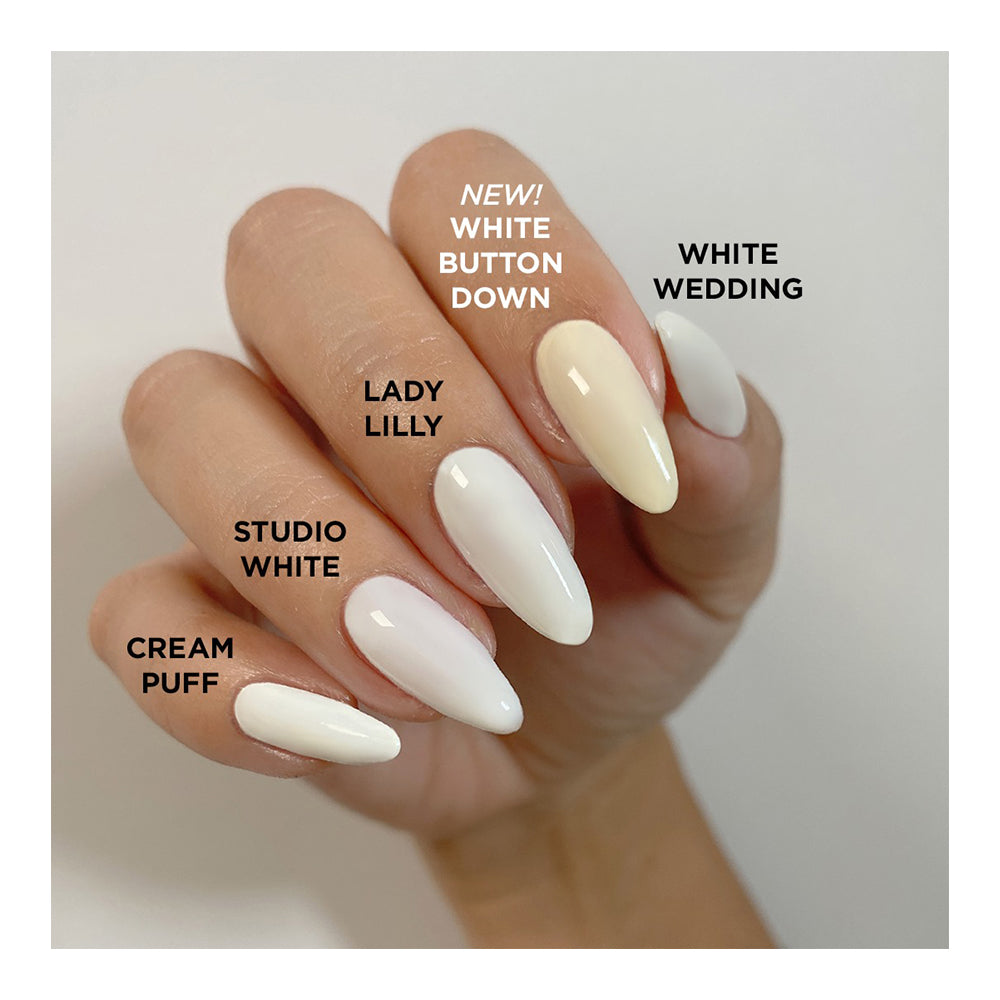 White Button Down Nail Polish 15ml