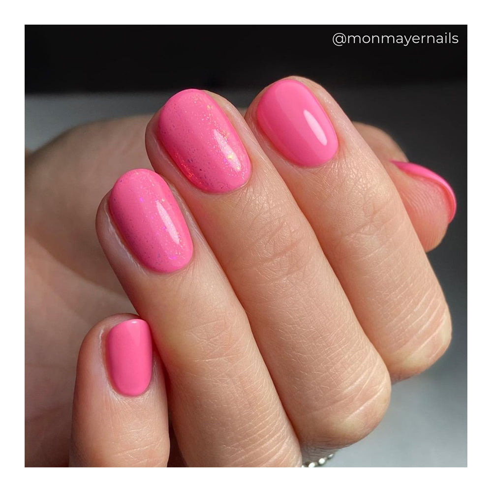 Holographic Nail Polish Bright Candy Pink 15ml