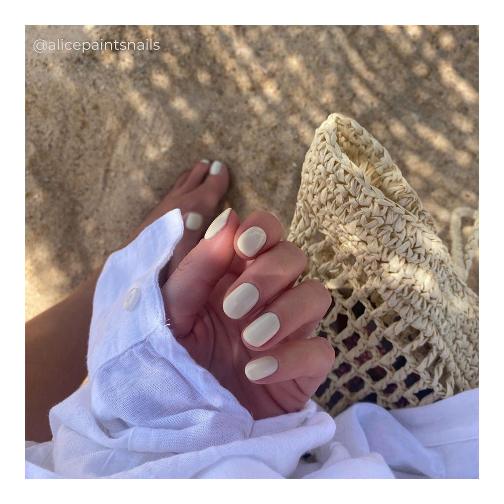 White Button Down Nail Polish 15ml