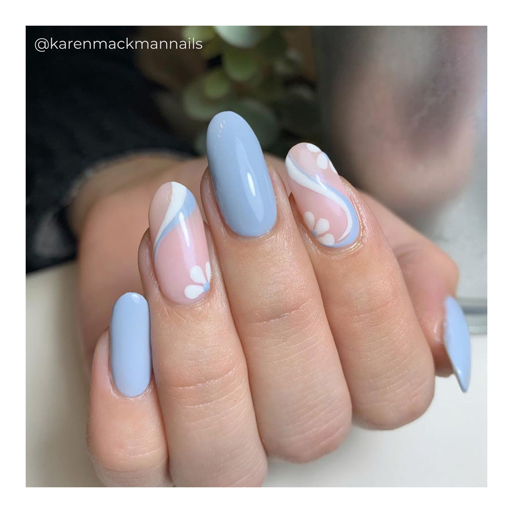 Climb to the Top Powder Slate Blue Nail Polish 15ml