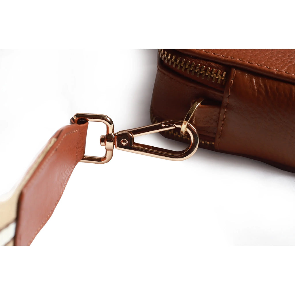 Leather Crossbody Bag with Adjustable Strap