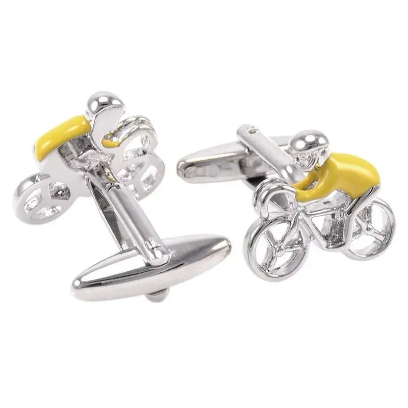 Cyclist Enamel Cufflinks