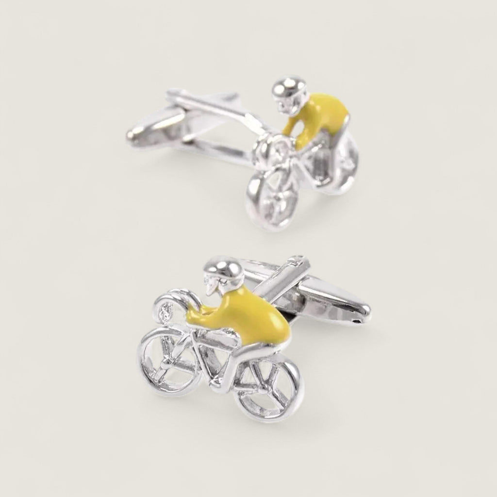 Cyclist Enamel Cufflinks