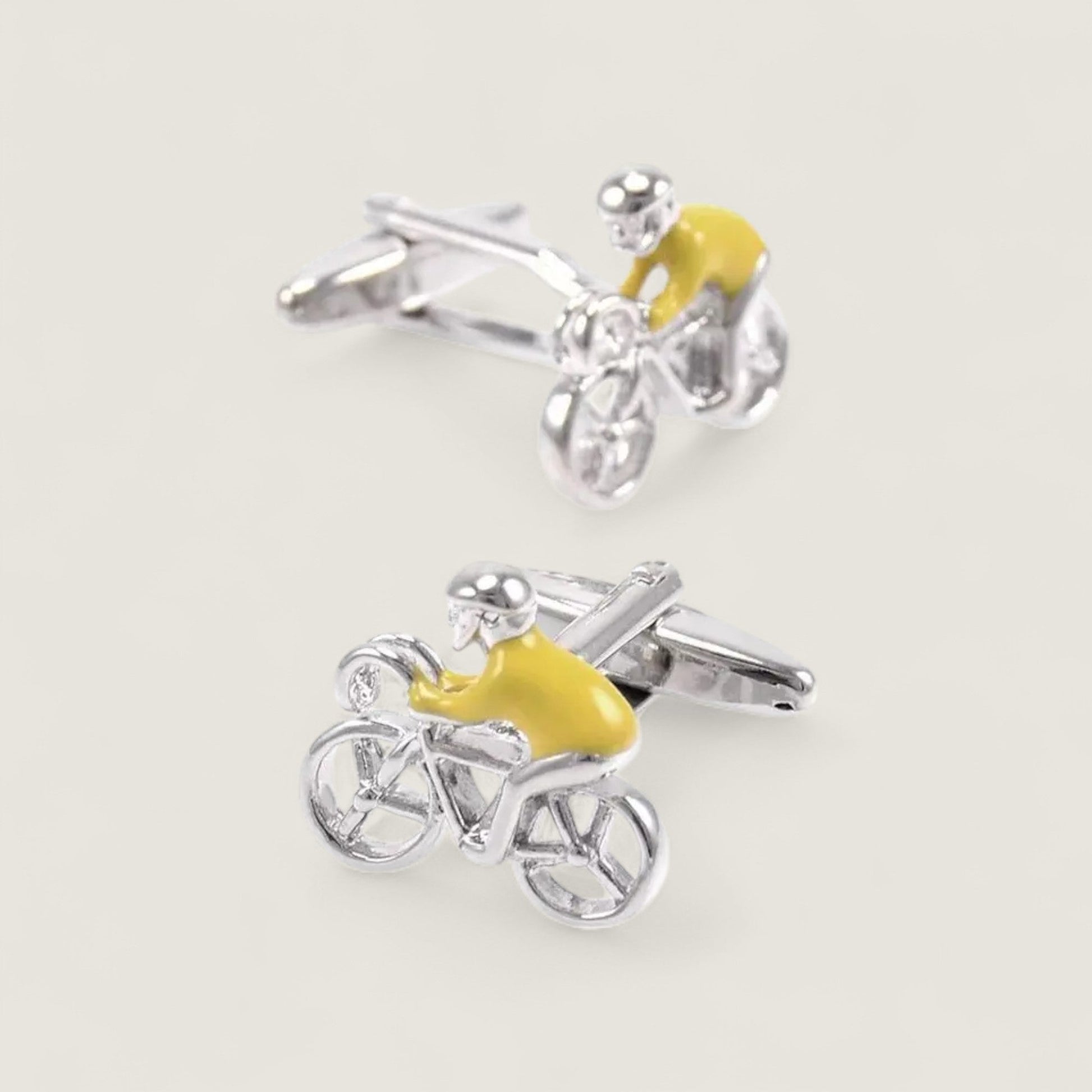 Cyclist Enamel Cufflinks