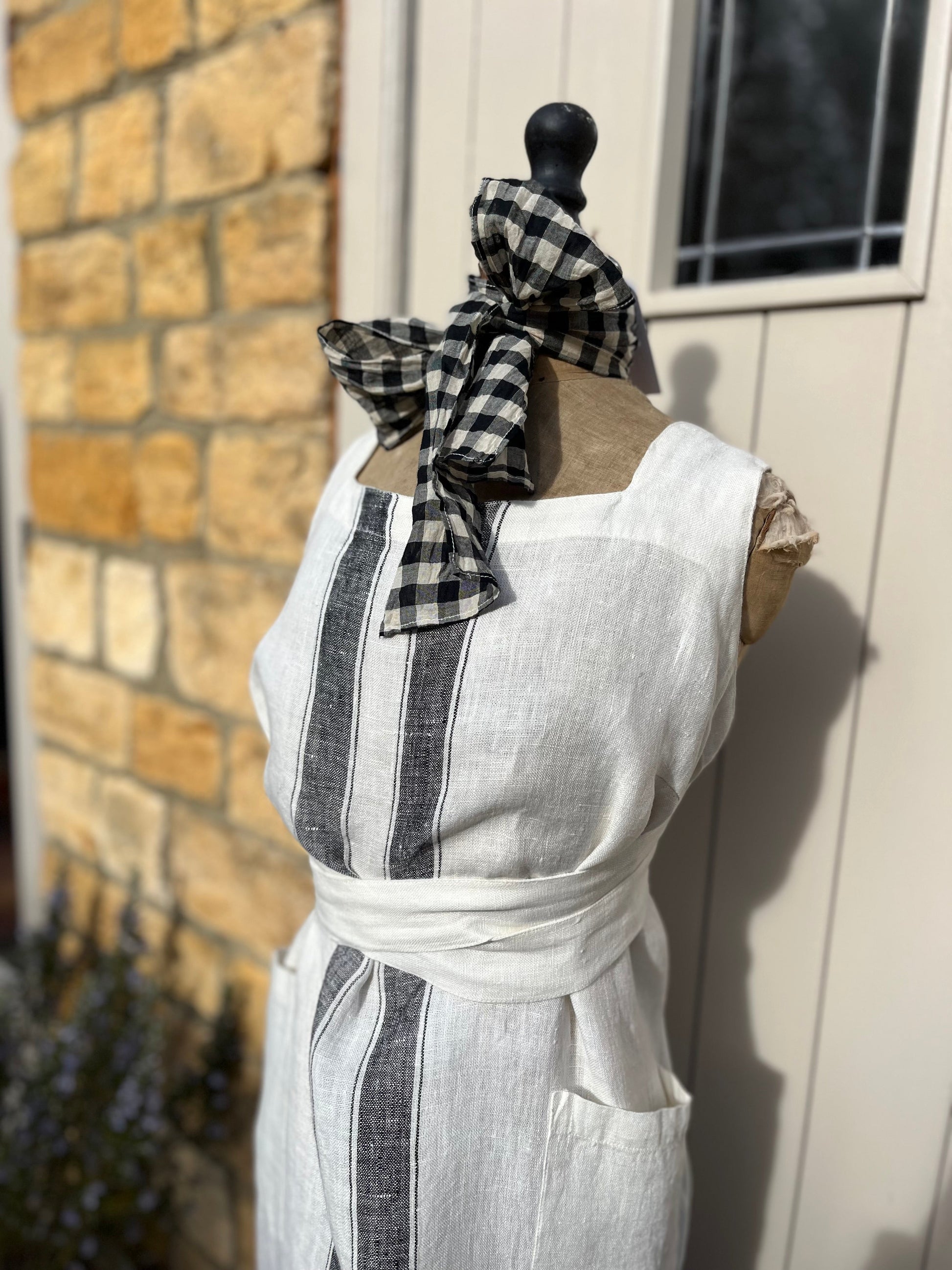 Natural Linen Apron Handmade