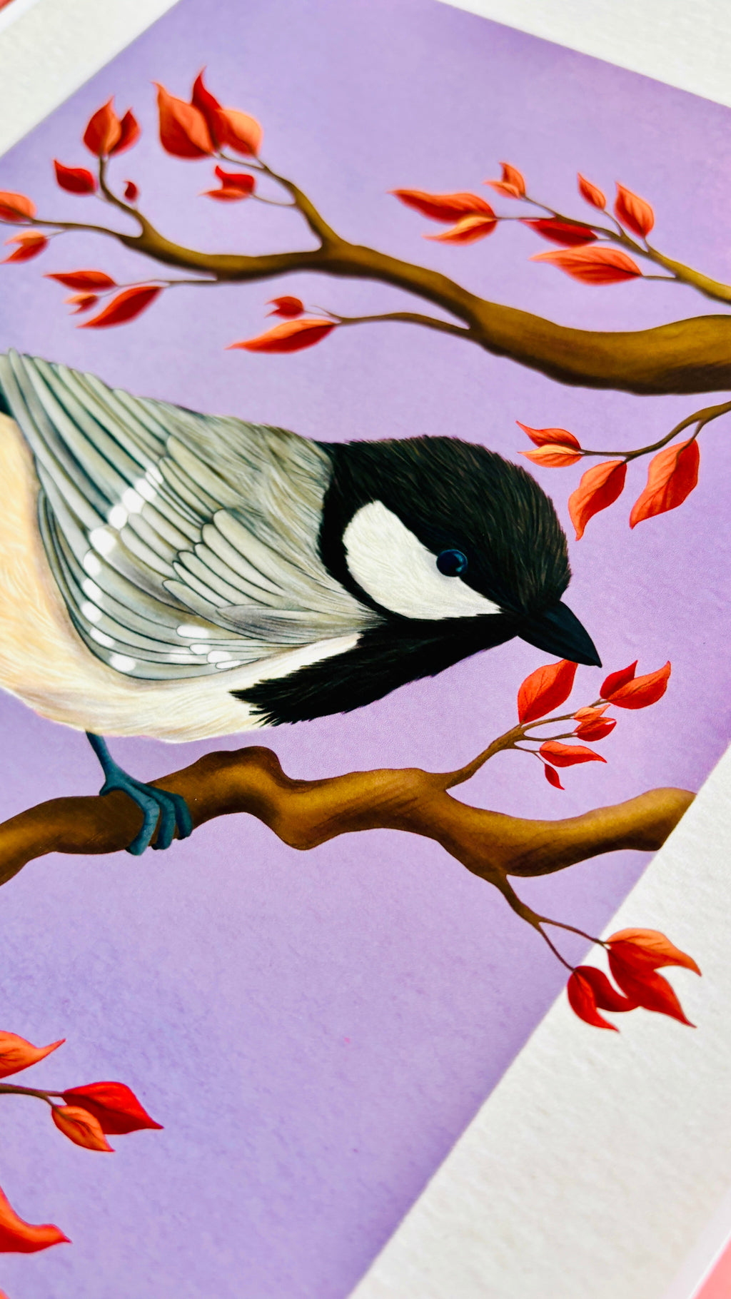 Coal Tit Autumn Art Print