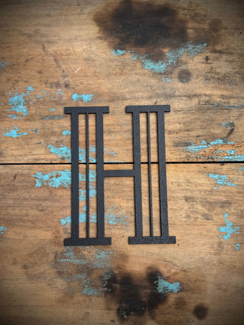 Black Art Deco Metal Letters and Numbers 5 inch or 12 inch