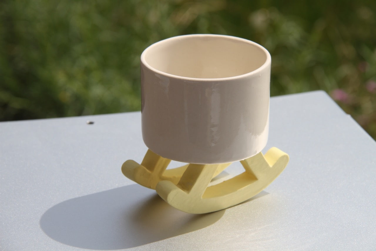 Yellow Rocky Chair Whisky Cup