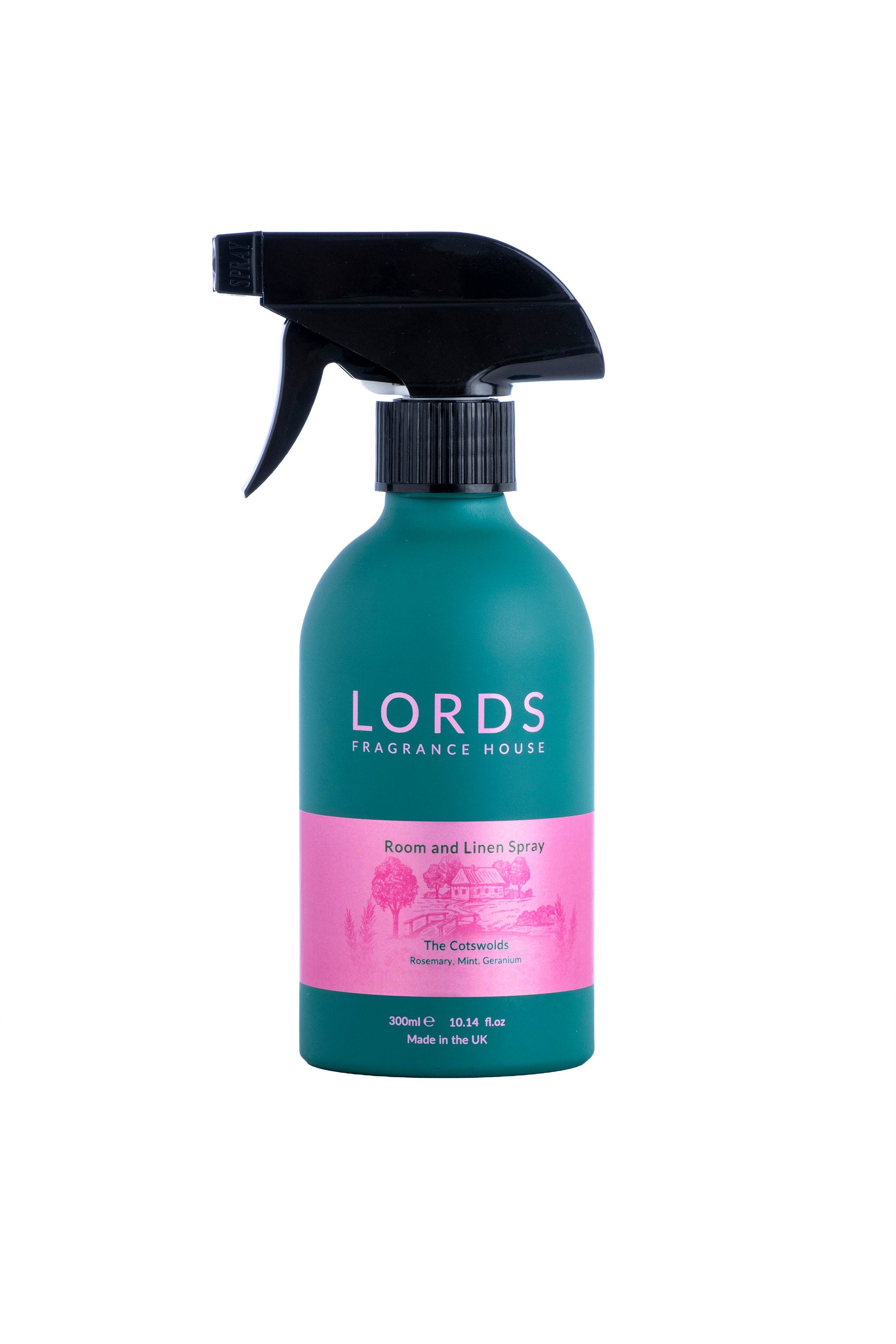 Green Aluminium Room and Linen Spray