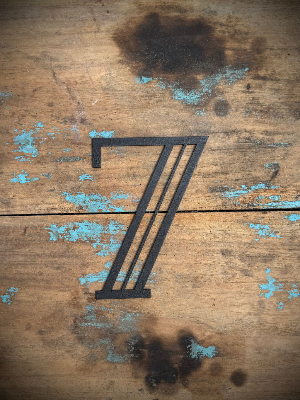 Black Art Deco Metal Letters and Numbers 5 inch or 12 inch