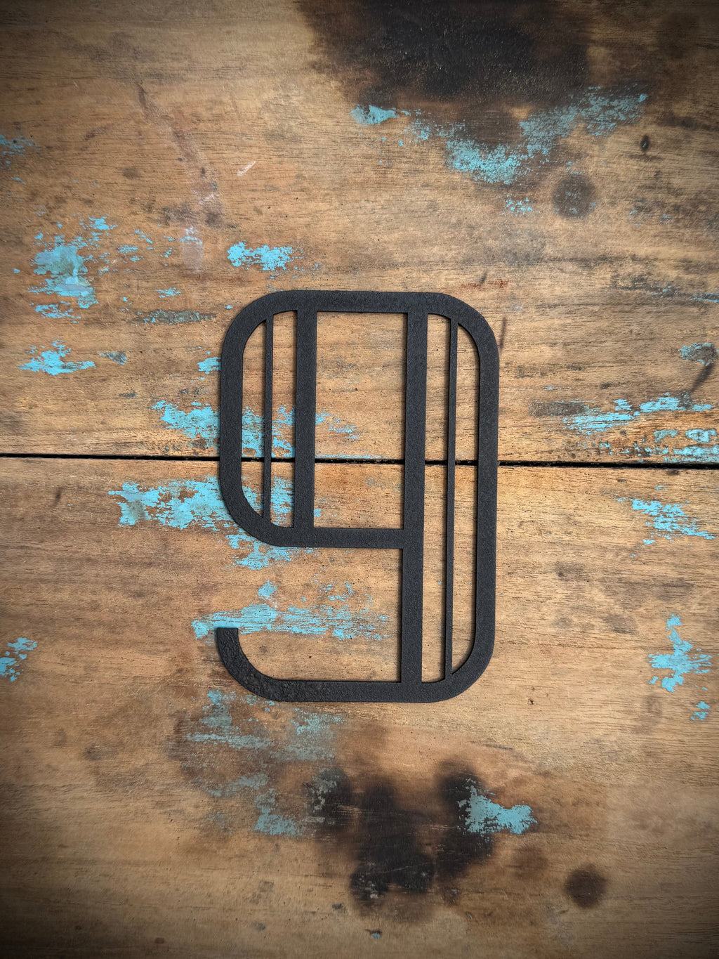 Black Art Deco Metal Letters and Numbers 5 inch or 12 inch