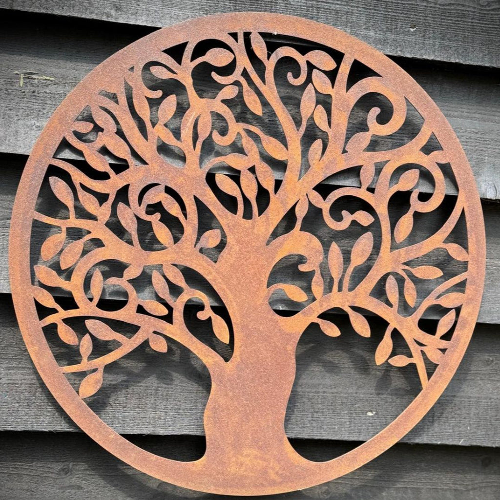 Rusty Tree of Life Garden Decoration 55cm