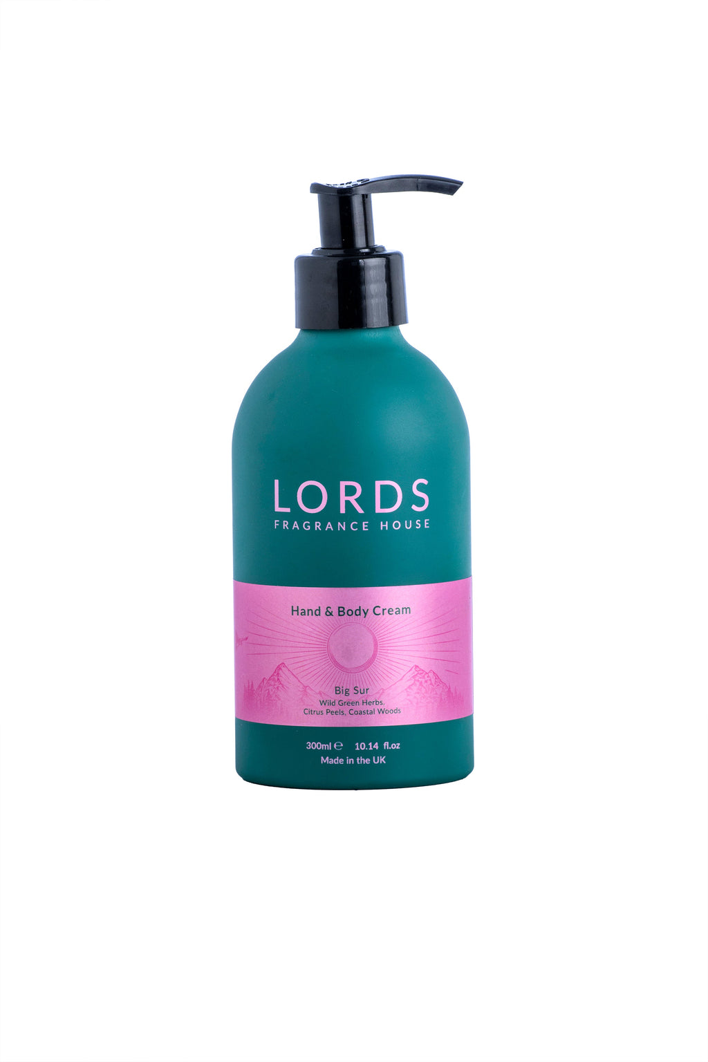 Hand and Body Cream in Green Refillable Aluminium Bottle