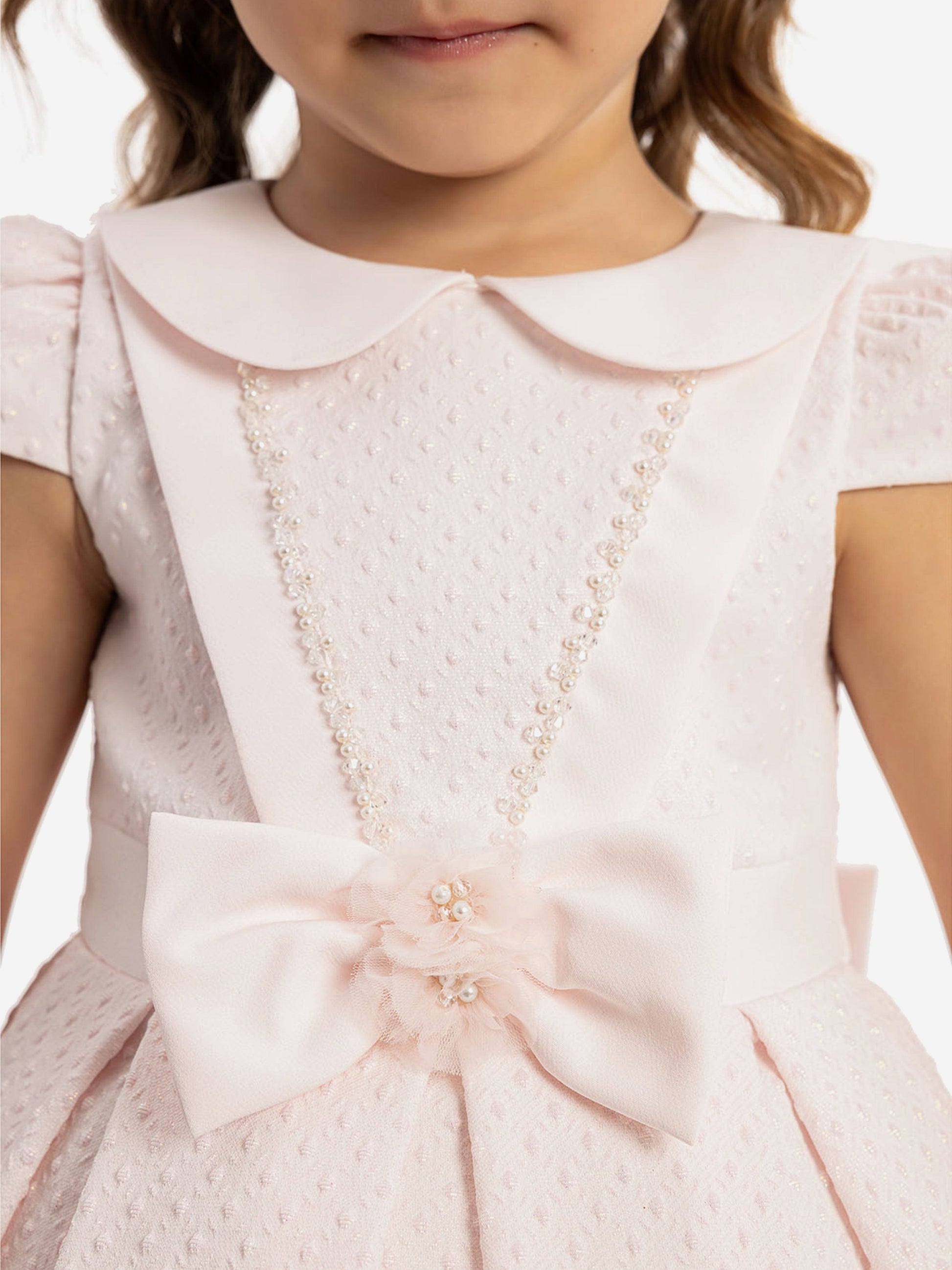 Dress & Fleur Baby Girls Dress with Headband in Pink