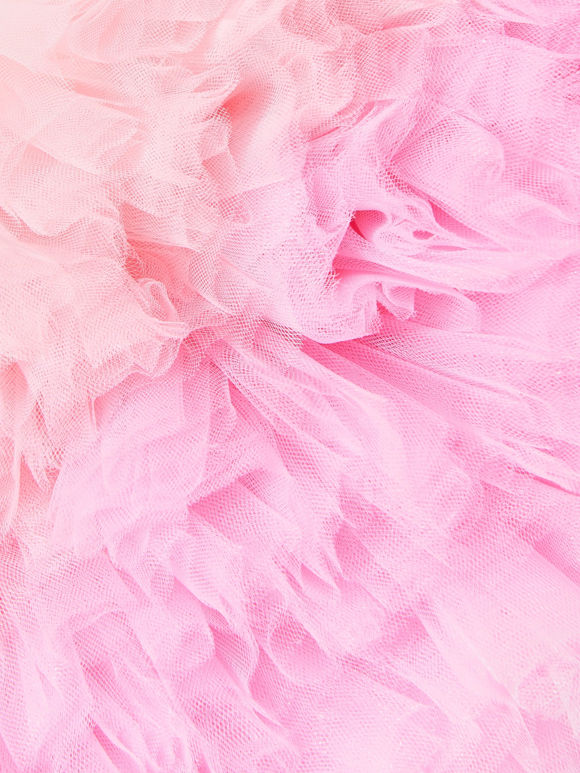 Dress & Fleur Girls Tulle Trim Occasion Dress in Ivory