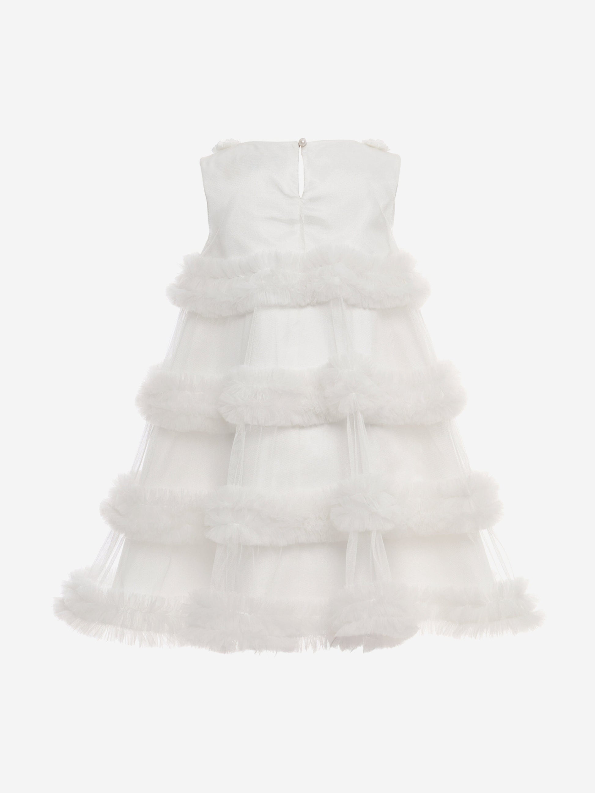 Dress & Fleur Girls Occasion Dress with Headband in Ivory