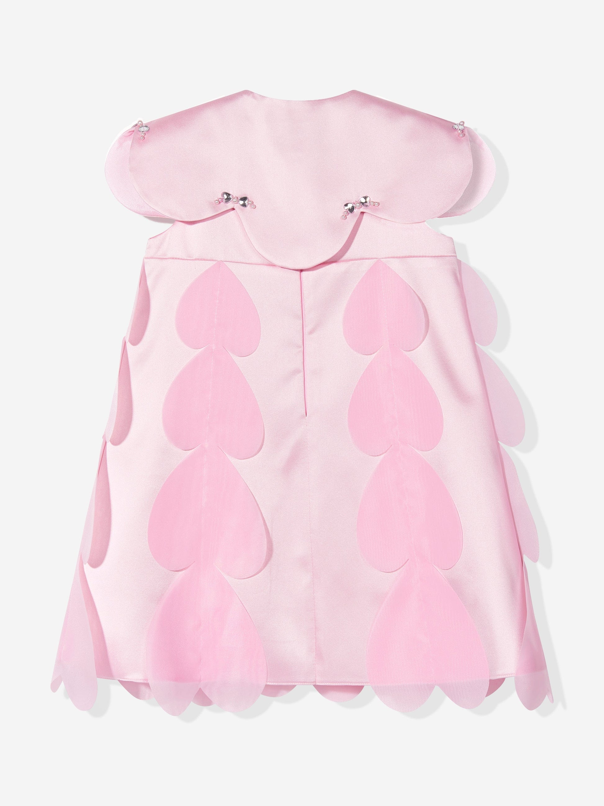 Dress & Fleur Girls Heart Occasion Dress and Cape Set in Pink