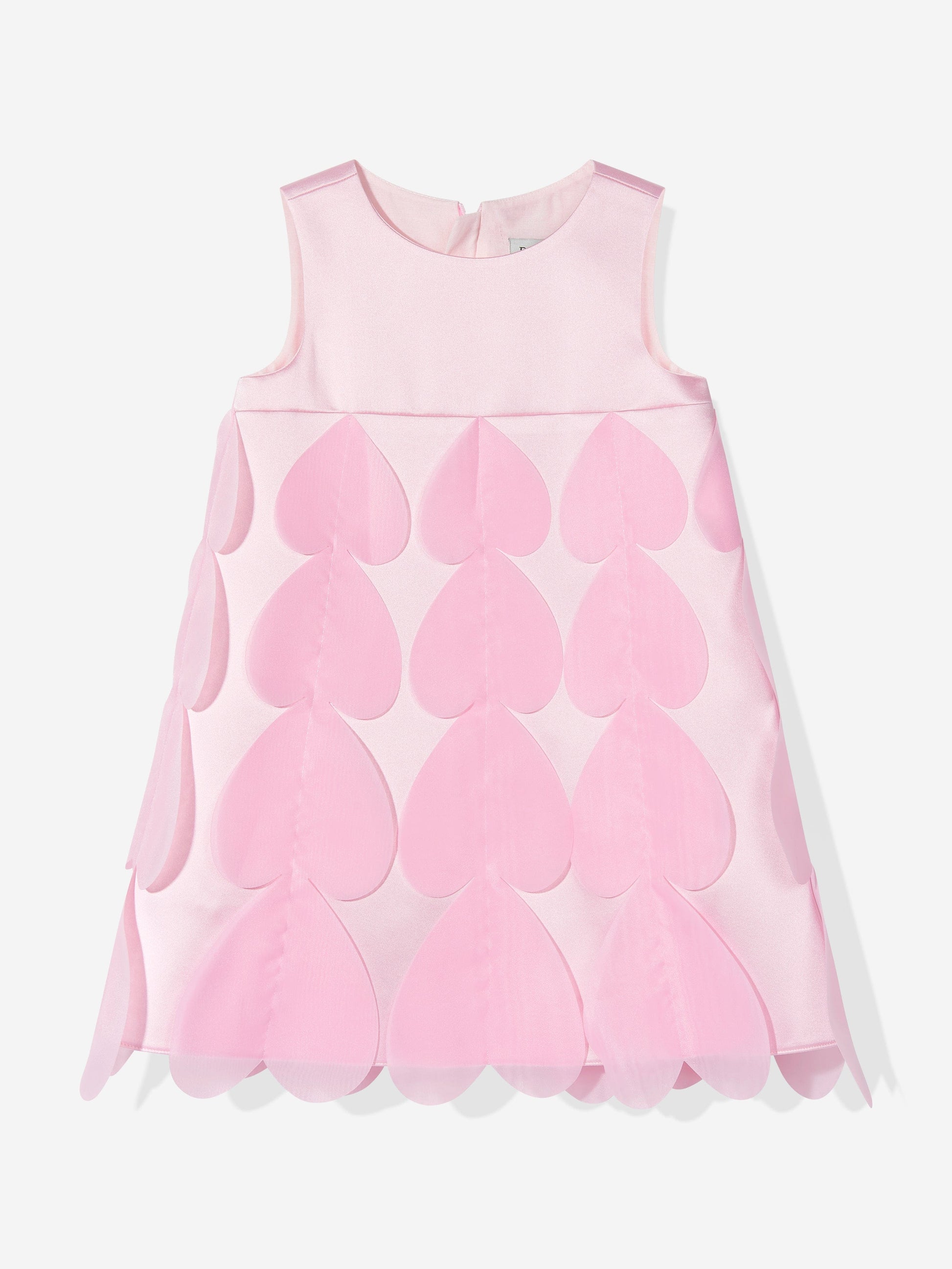 Dress & Fleur Girls Heart Occasion Dress and Cape Set in Pink