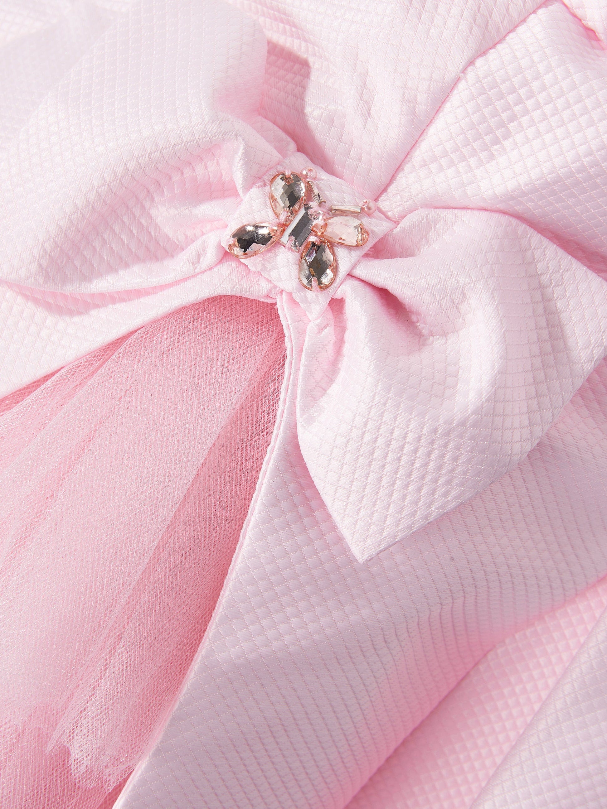 Dress & Fleur Girls Occasion Dress with Hair Accessory in Pink