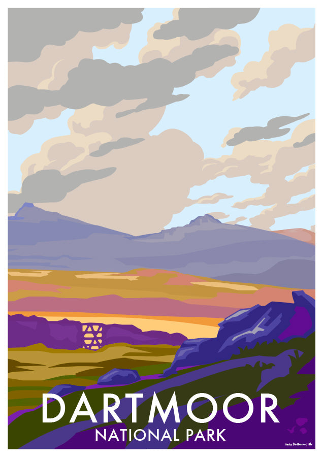 Dartmoor Travel Poster Print