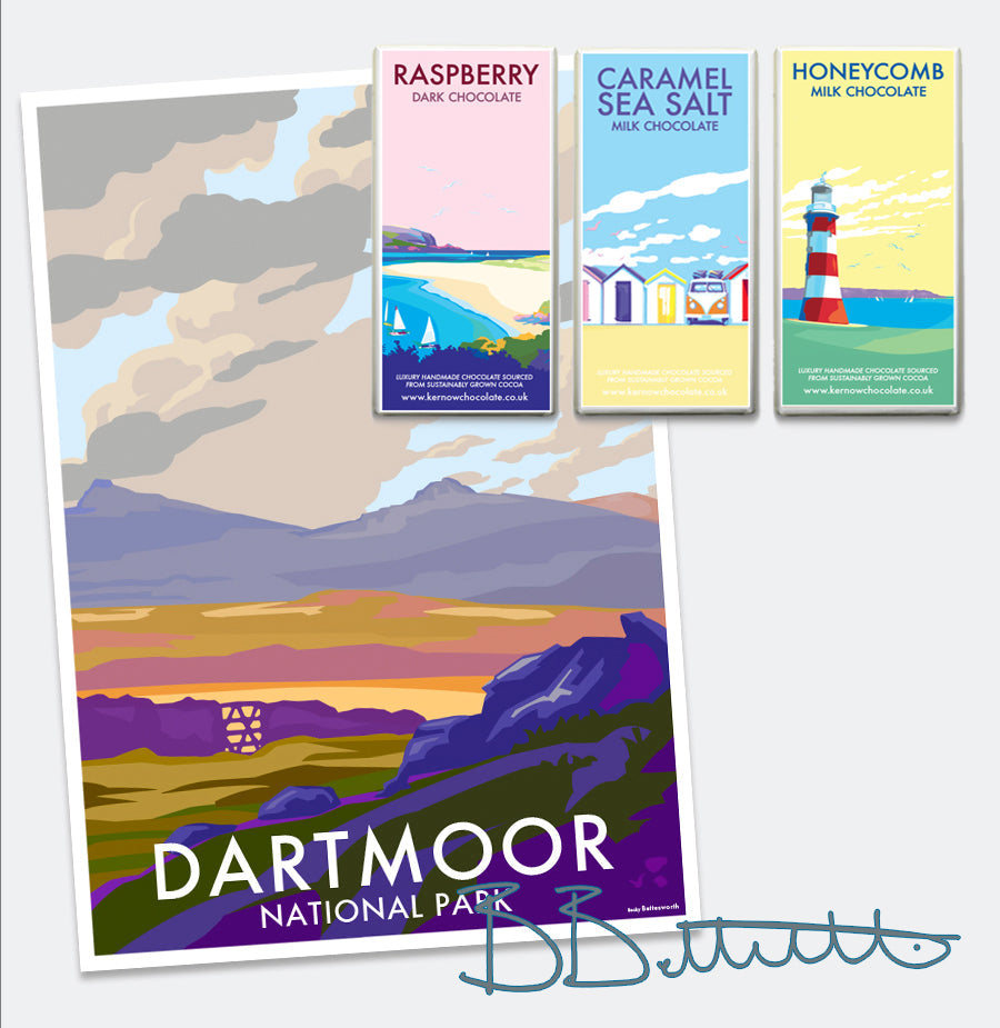 Dartmoor Travel Poster Print