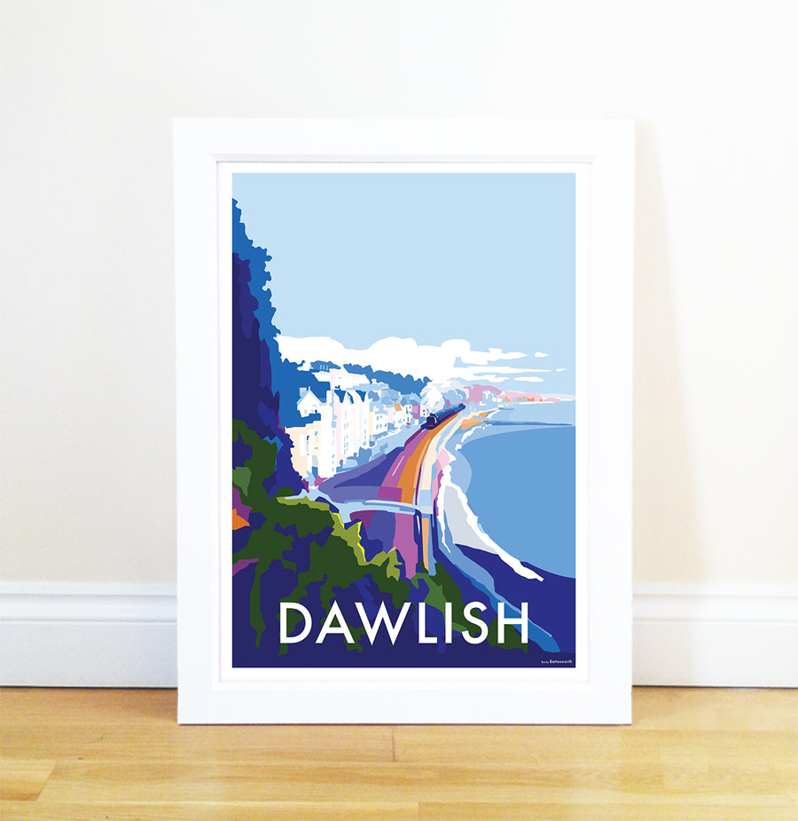 Dawlish Vintage Seaside Travel Poster