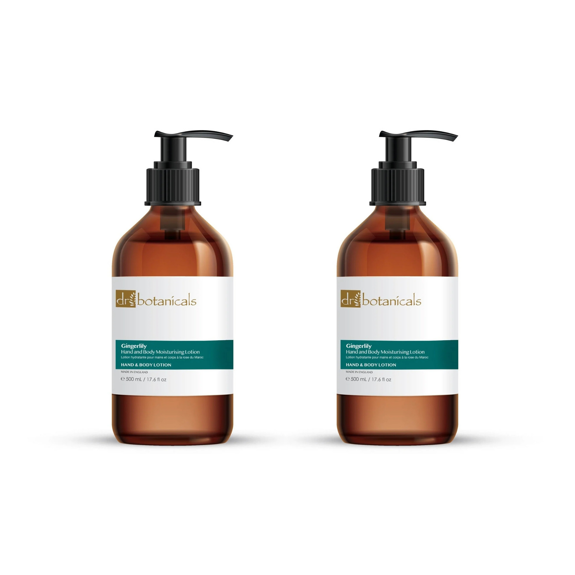 Gingerlily Hand and Body Moisturising Lotion 500ml Twin Pack