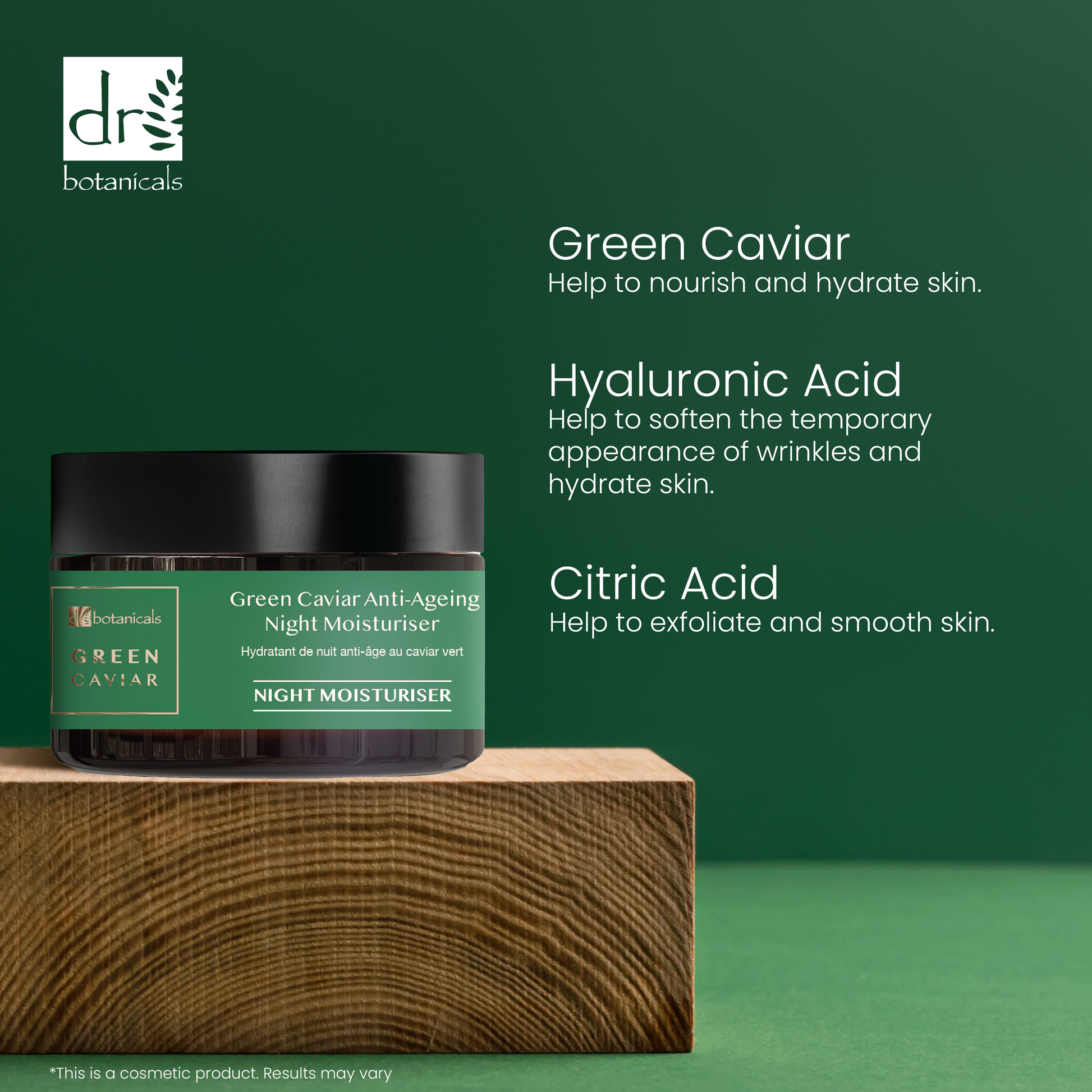Green Caviar and Argan Oil Night Moisturiser