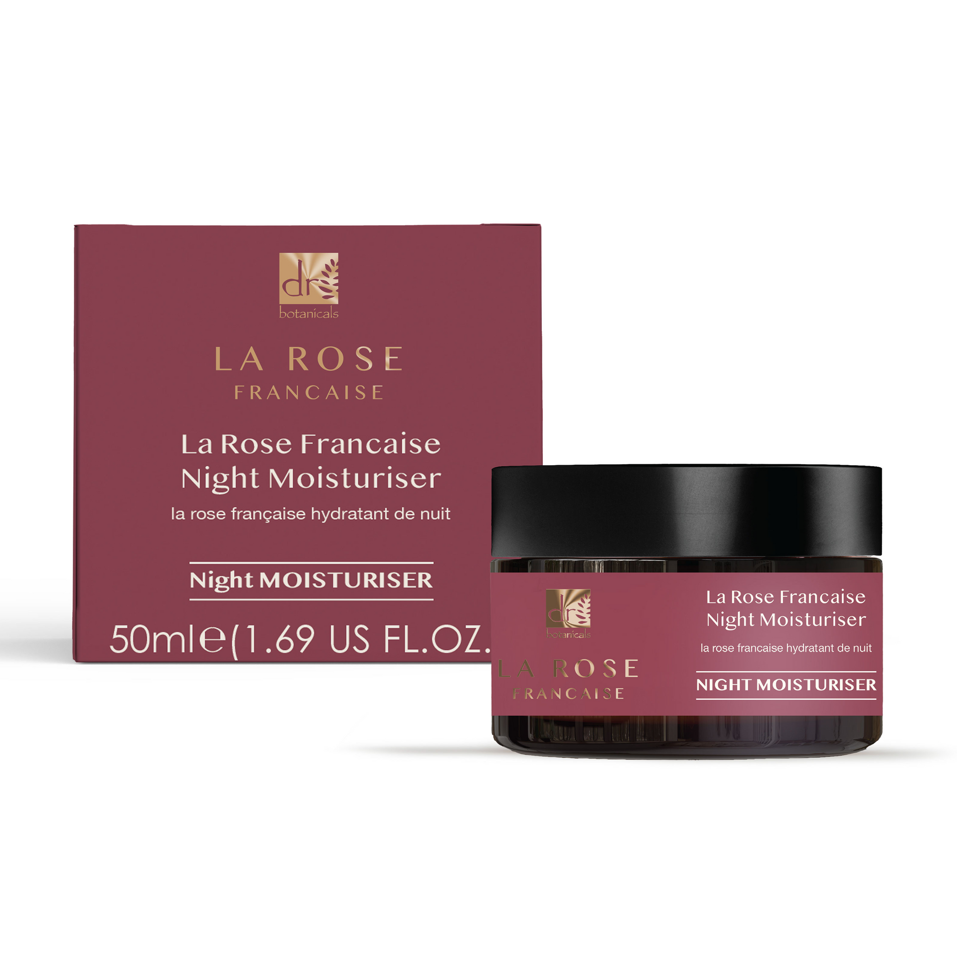 La Rose Francaise Day Moisturiser Night Moisturiser and Facial Serum Trio