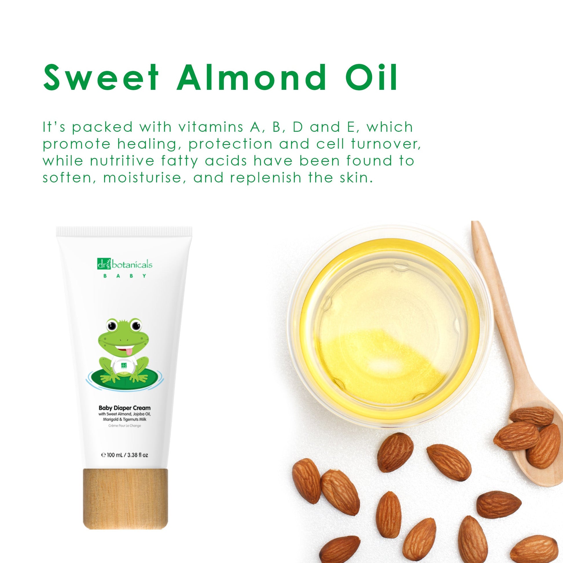 Jojoba and Sweet Almond Oil Baby Diaper Cream 100ml