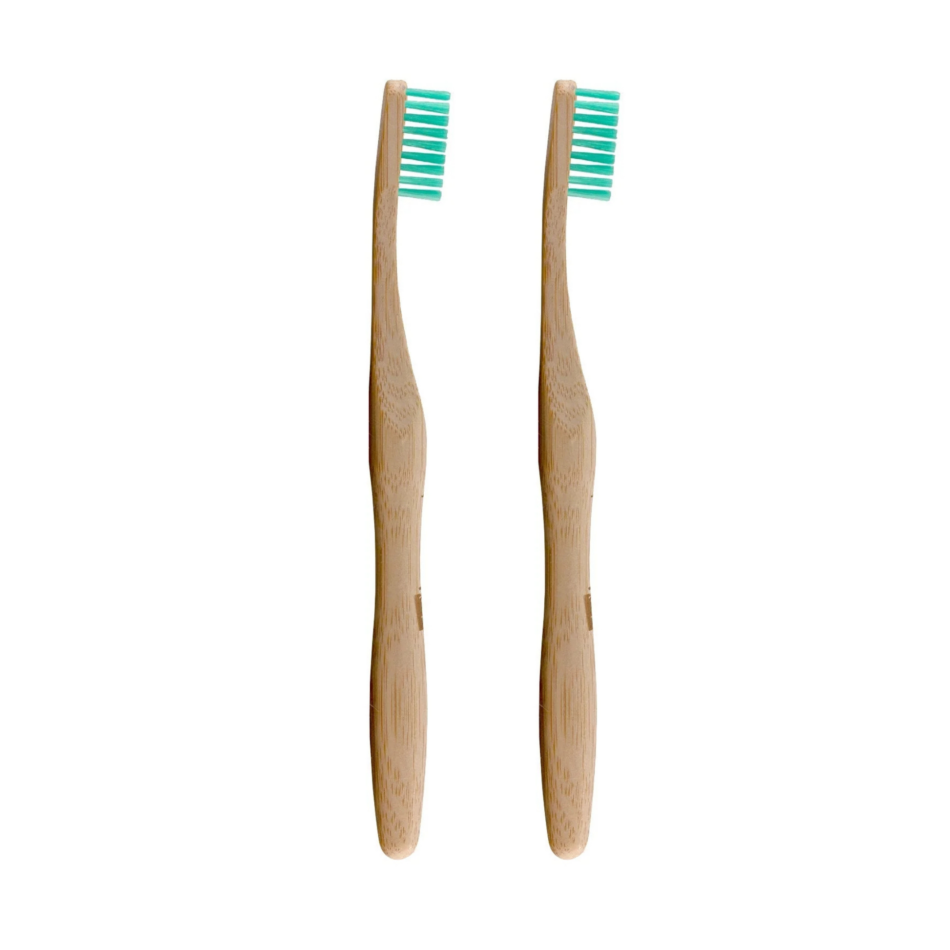 Bamboo Toothbrush Green Twin Pack