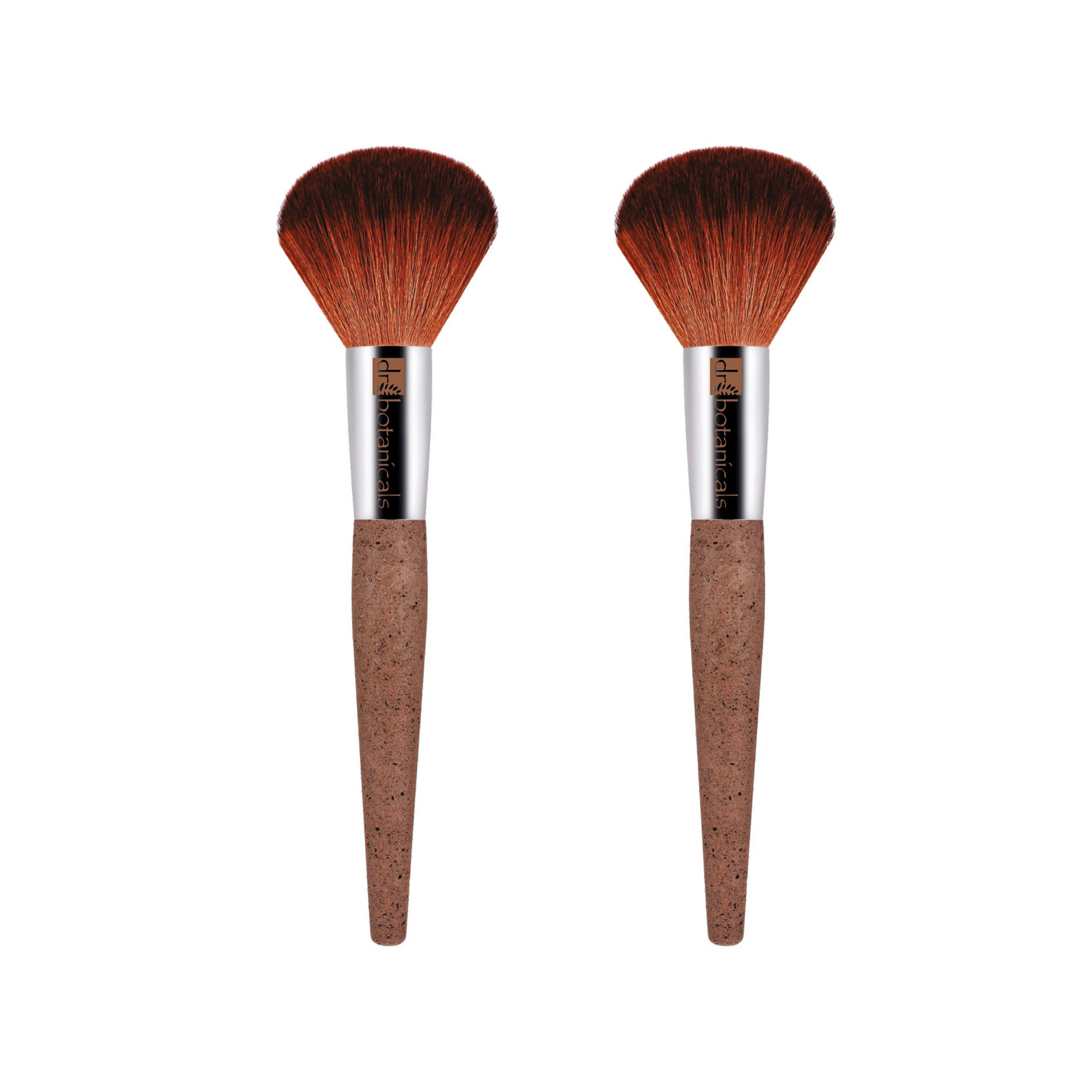 Coffee Ground Powder Brush Twin Pack