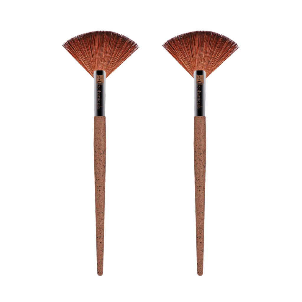 Coffee Ground Fan Brush Twin Pack
