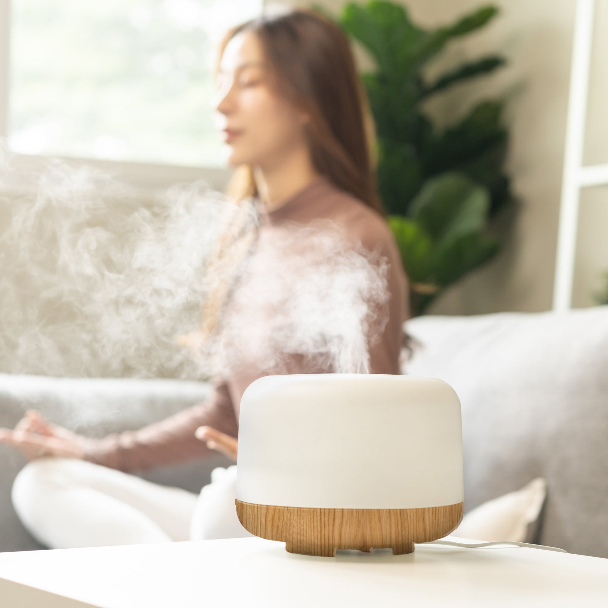 Wood Grain Aroma Diffuser with USB