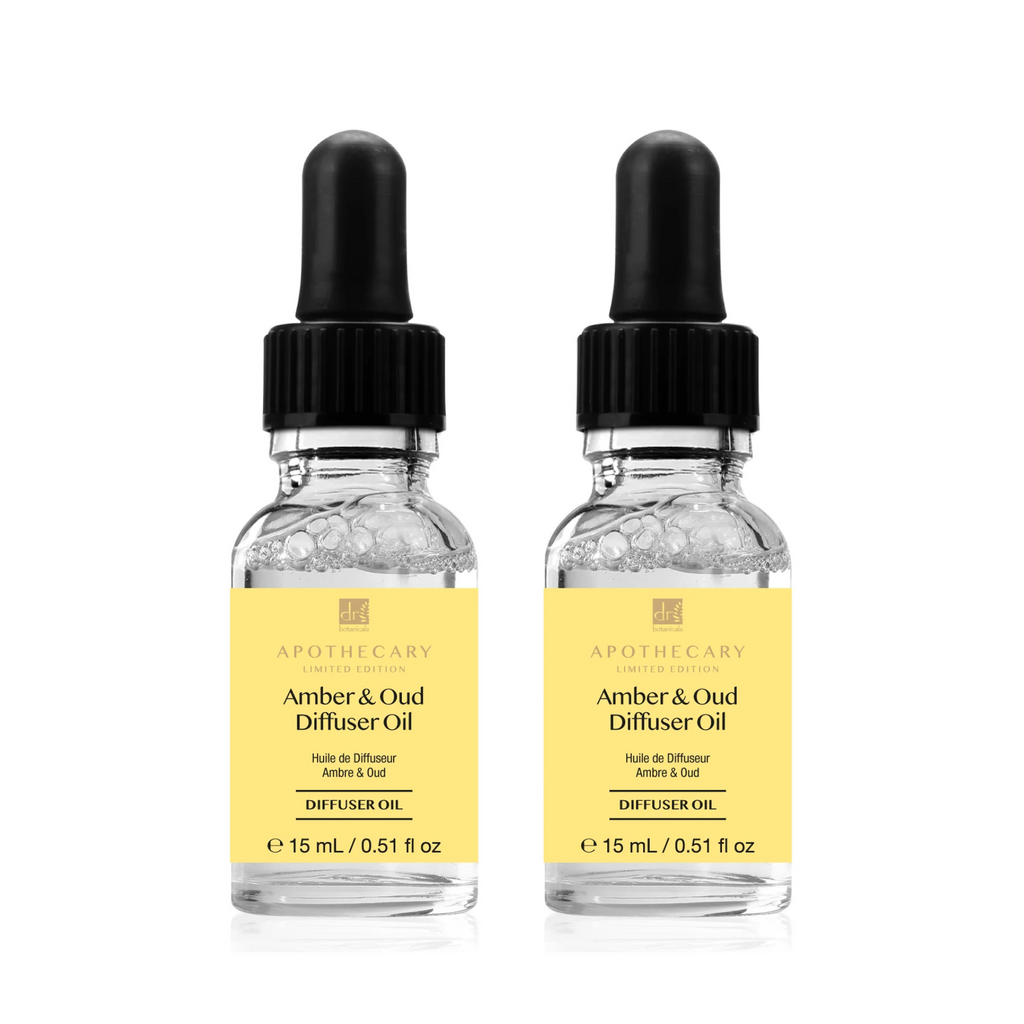 Amber and Oud Diffuser Oil Deep Relax and Calm 15ml Twin Pack