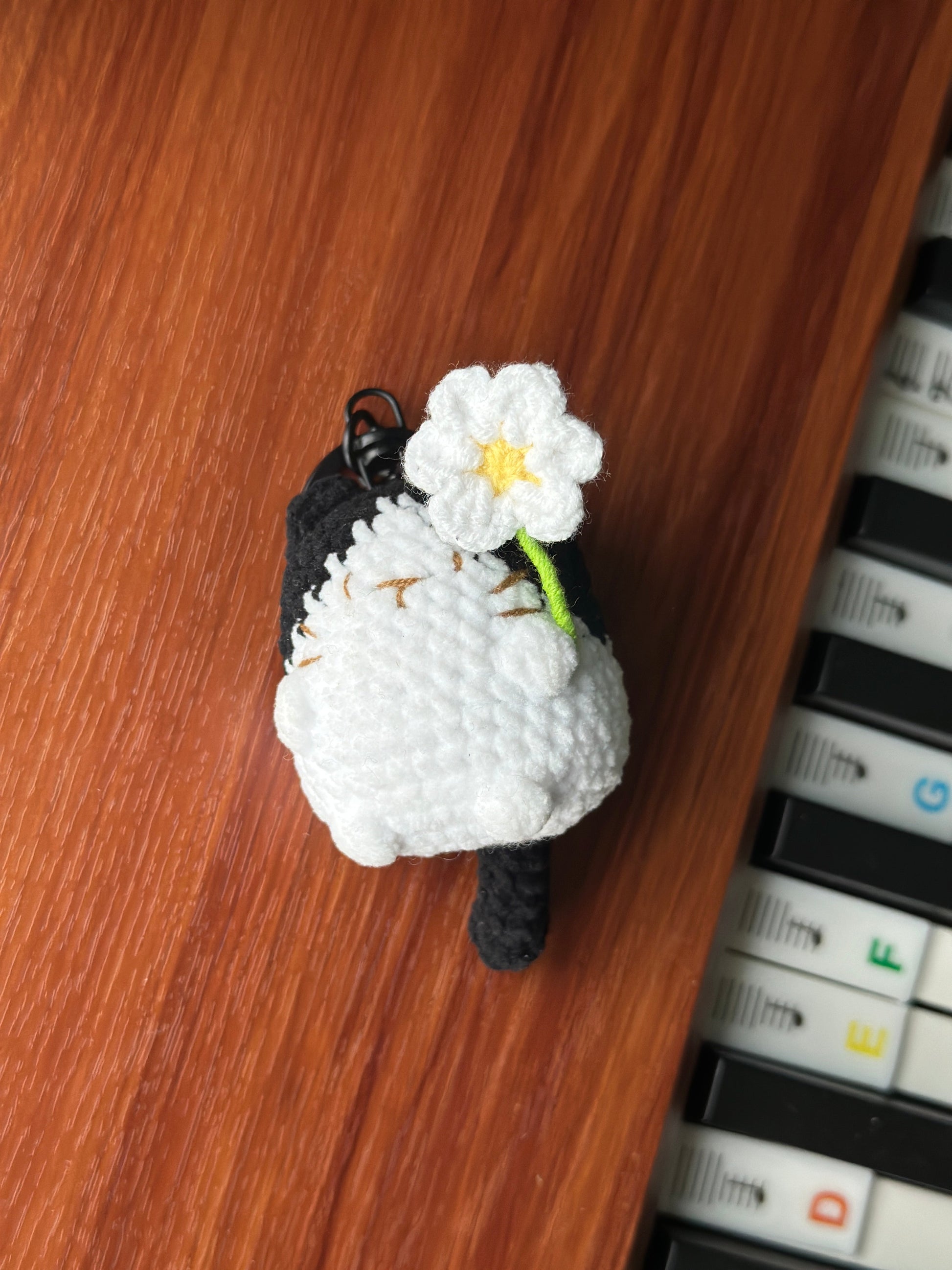 Little Square Cute Kitten Bag Charm