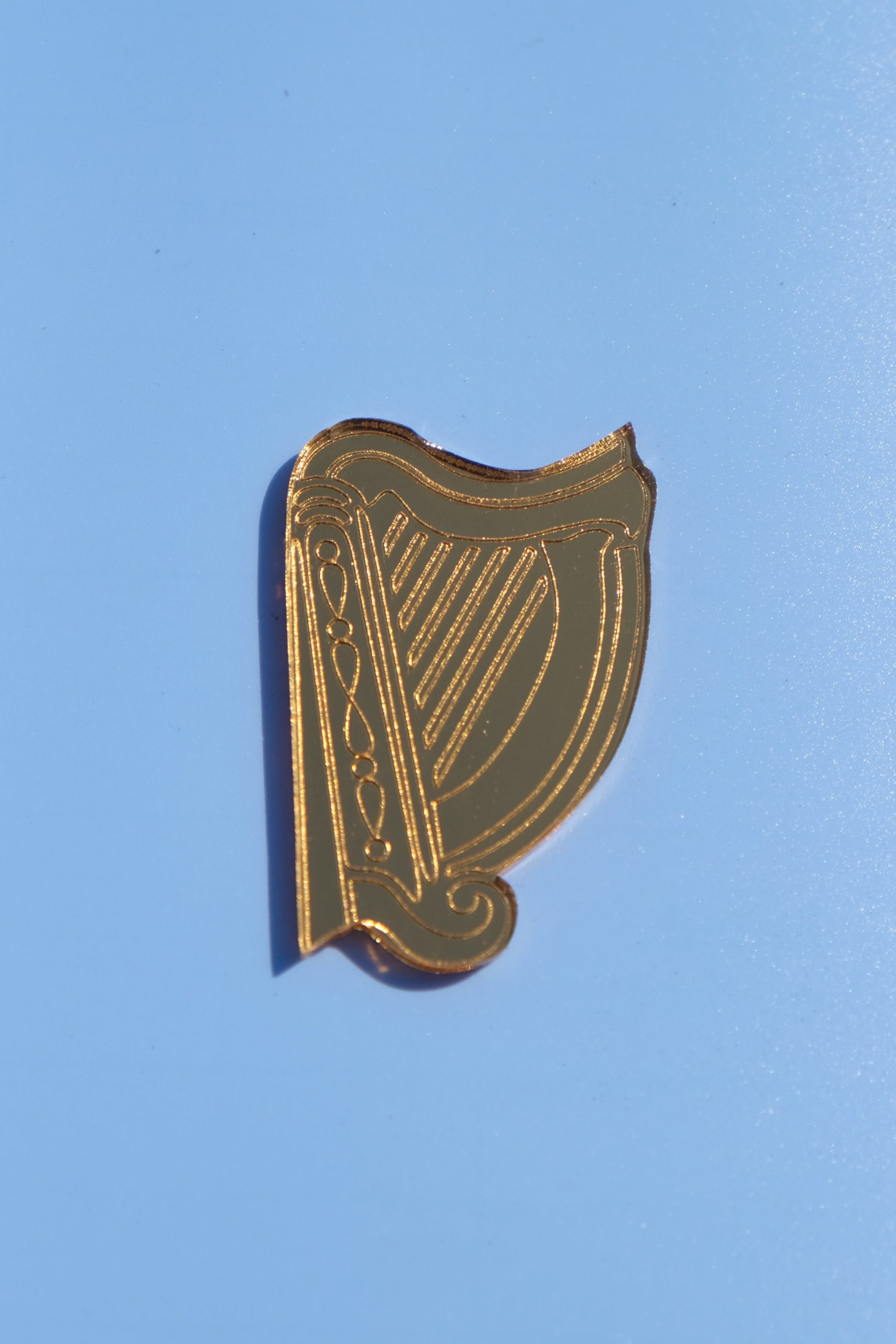 Golden Harp Hair Clip