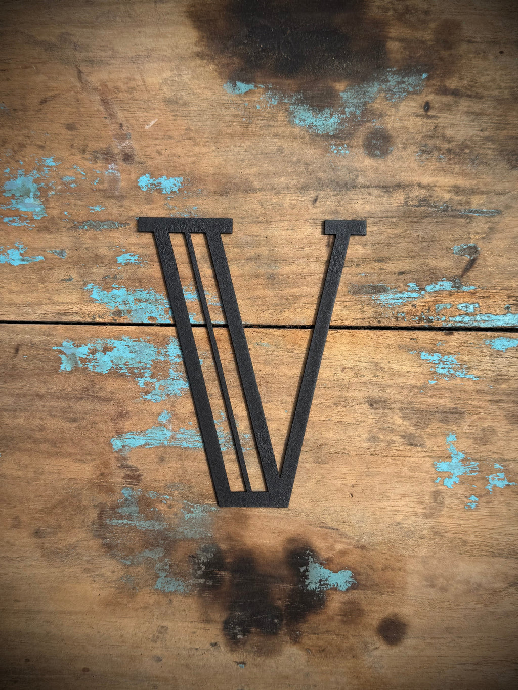 Black Art Deco Metal Letters and Numbers 5 inch or 12 inch