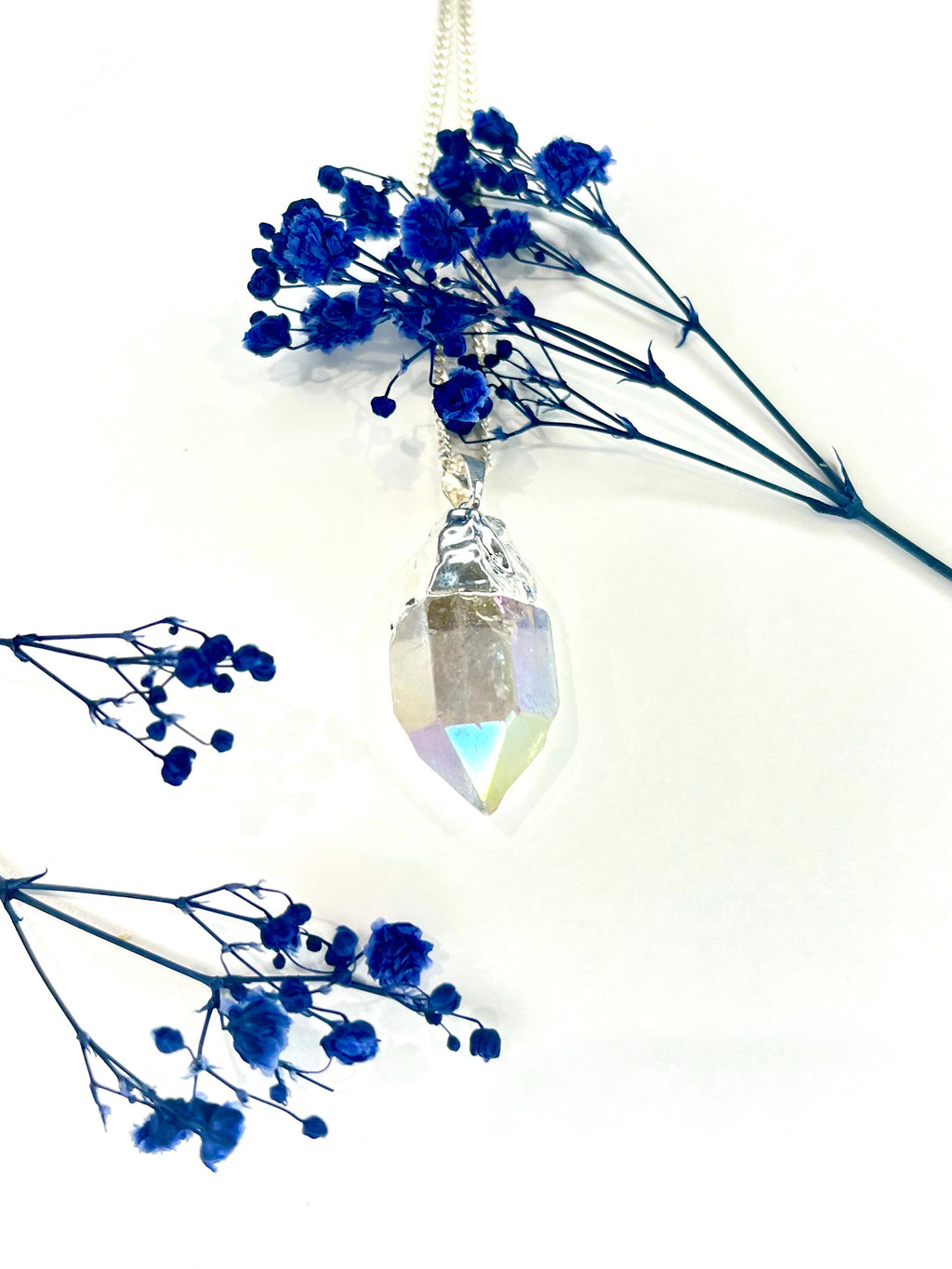 Aura Quartz Point Necklace