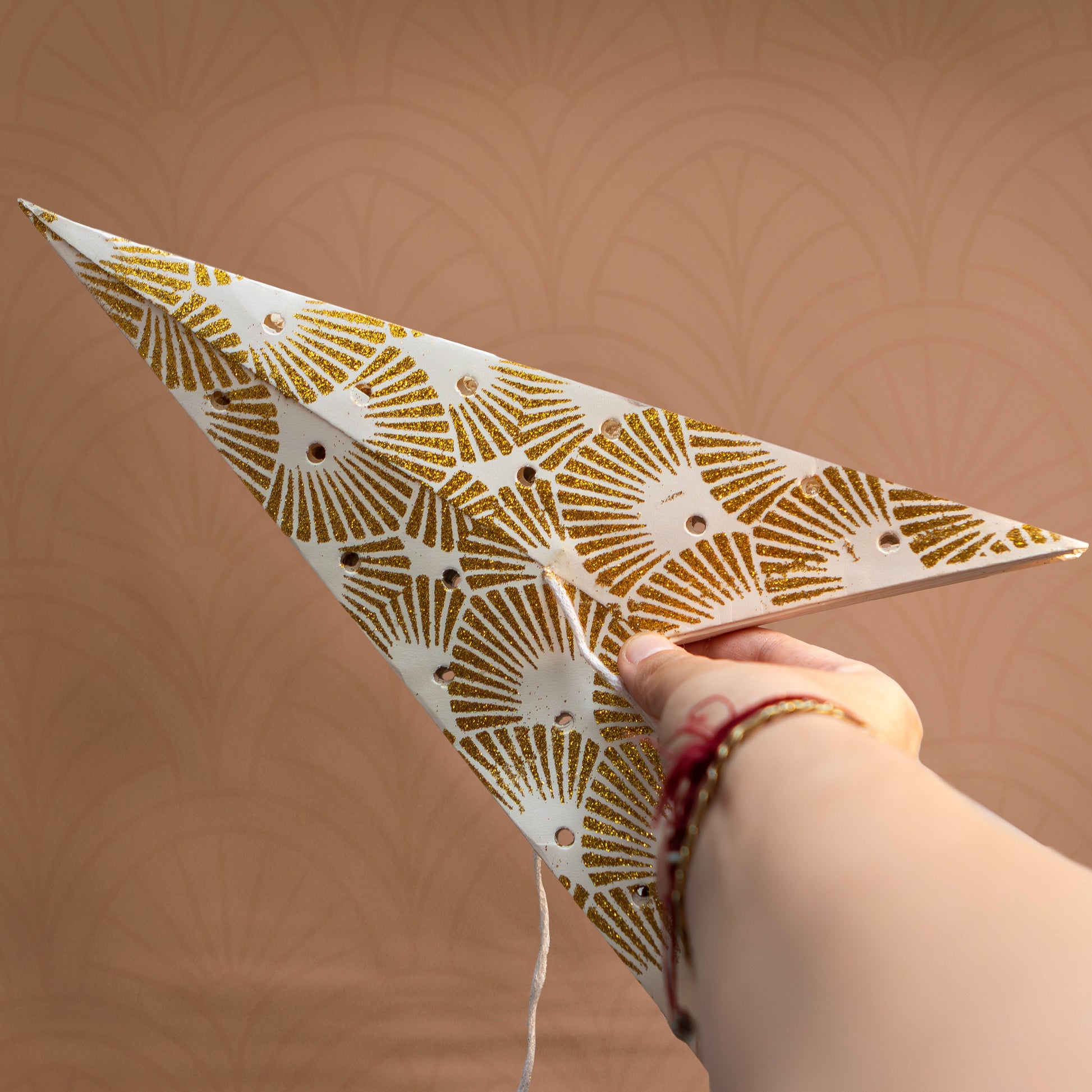 Deco Gold Paper Star Lantern