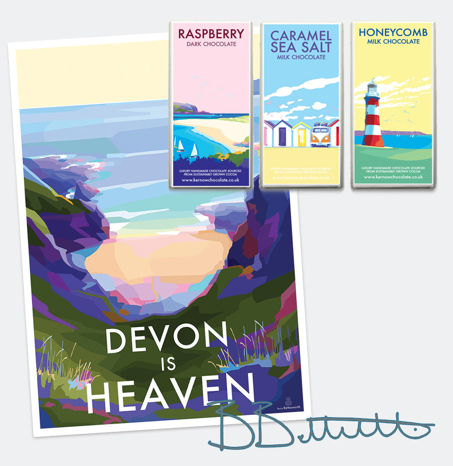 Devon is Heaven Coastal Print